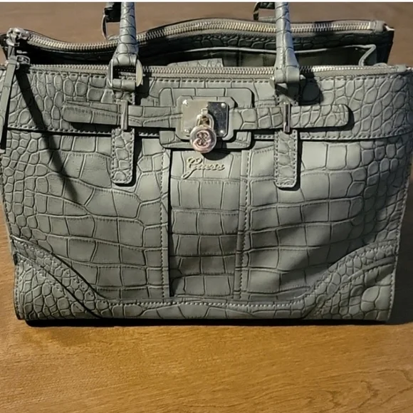 Embossed Guess Shoulder Bag - Picture 2 of 15